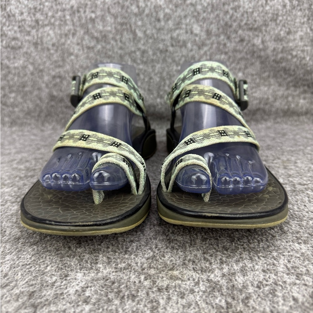 Women's 9 Chaco Z/2 Adjustable Strap Clasic Sandals Green Hiking Shoe W/Toe Loop - Picture 5 of 11